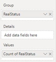 picture showing the fields used for the treemap visualization