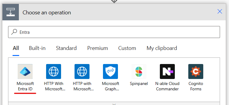 choose the entra option Select Microsoft Entra ID