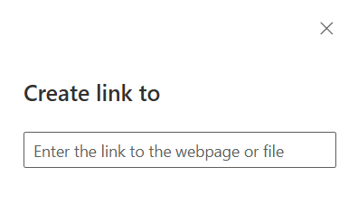 image showing where to add the external link