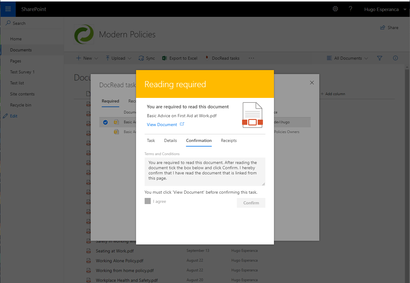 Screenshot of DocRead Moderm Experience Pack