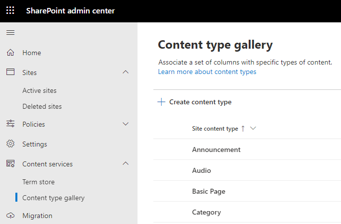 goto content type gallery image showing how to go to the content type gallery