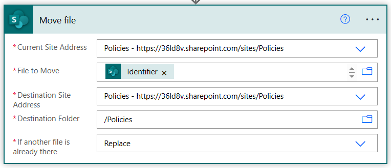 image showing how to move a file in the flow image showing how to move a file in the flow