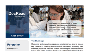 Peregrine case study Peregrine case study