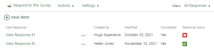 Show users names in the survey response p3