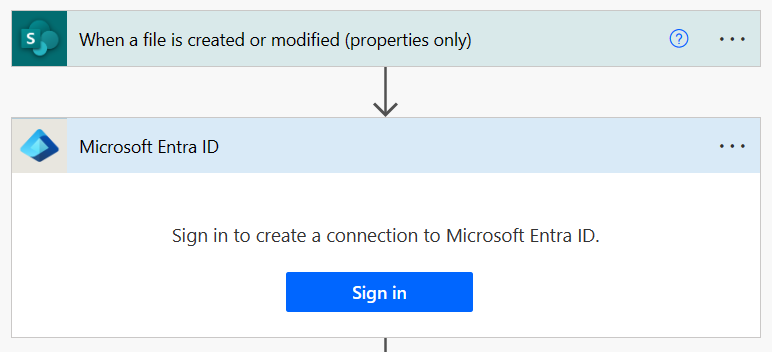 sign in to Entra image showing the sign in to Entra screen