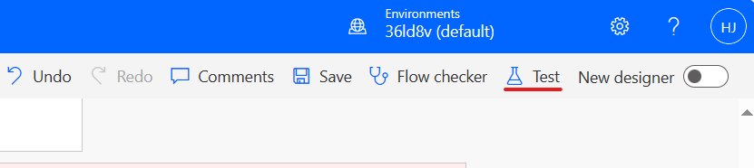image showing the test workflow icon